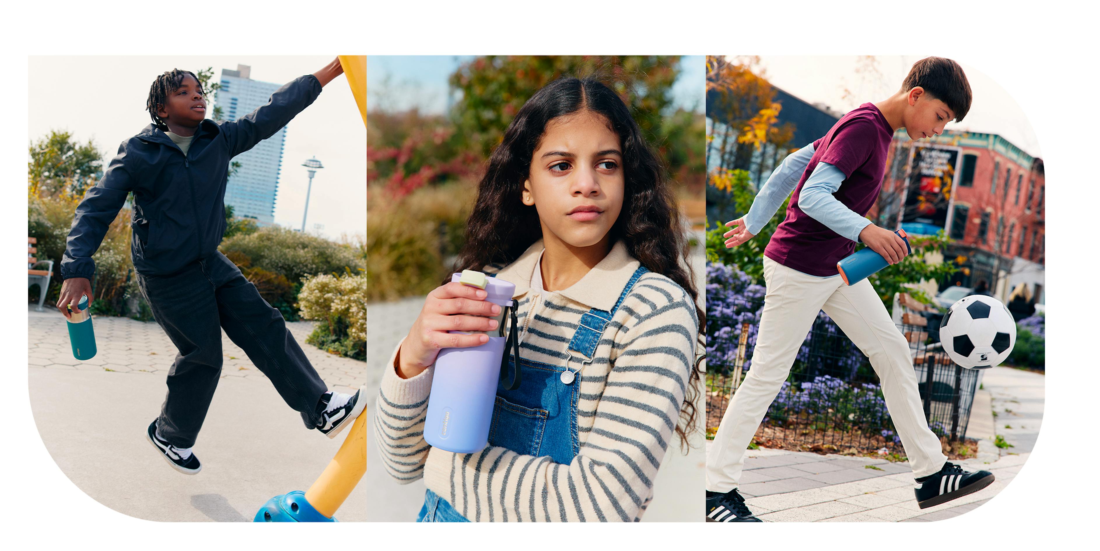 Children carrying Contigo bottles